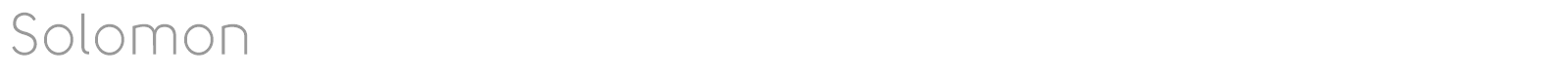 SOLOMON font preview